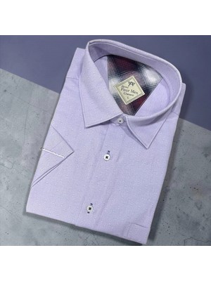 Eren Style Linen Keten Klasik %100 Cotton Kısa Kollu Terletmeyen Gömlek
