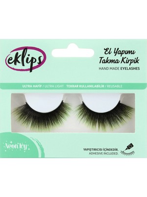 3 Adet Eklips Takma Kirpik Neon Ivy
