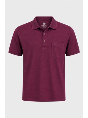Simenti Polo Yaka Klasik Fit Kısa Kol Erkek Jakar Tişört 7651