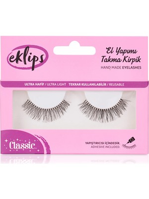 5 Adet Eklips Takma Kirpik Classic (El Yapımı)