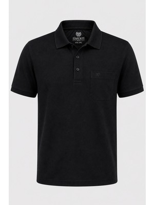 Simenti Polo Yaka Klasik Fit Kısa Kol Erkek Jakar Tişört 7651