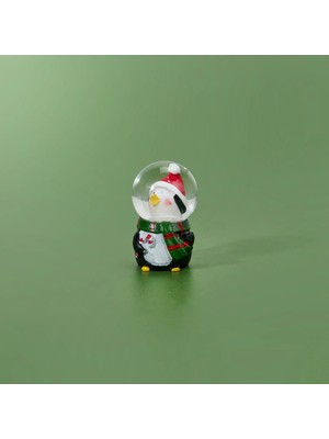 Matmel Deco Penguen Figürlü Kar Küresi - Renkli - 4x6 cm
