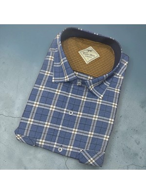 Eren Style Linen Keten Klasik %100 Cotton Kısa Kollu Terletmeyen Gömlek