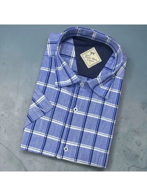 Eren Style Linen Keten Klasik %100 Cotton Kısa Kollu Terletmeyen Gömlek