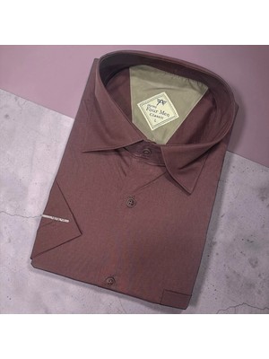 Eren Style Linen Keten Klasik %100 Cotton Kısa Kollu Terletmeyen Gömlek