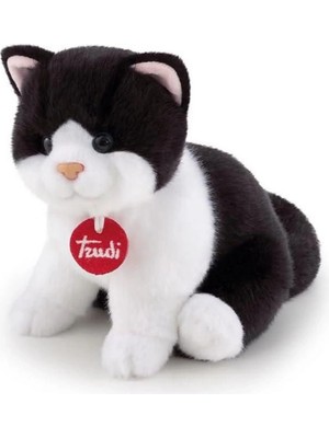 Nessi World Peluş Siyah Beyaz Kedi 20 cm