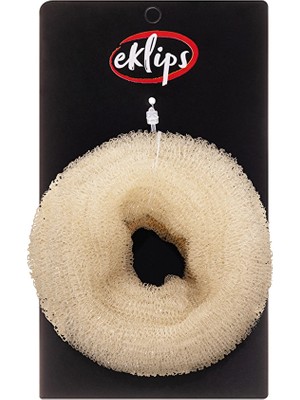 4 Adet Eklips Topuz Süngeri Krem Renk Küçük