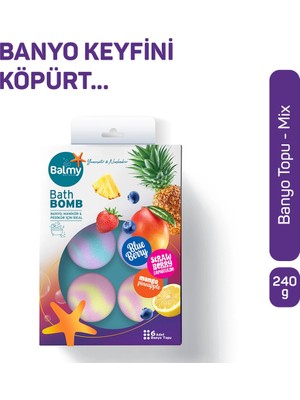 4 Adet Balmy Banyo Topu 40 gr 6'lı