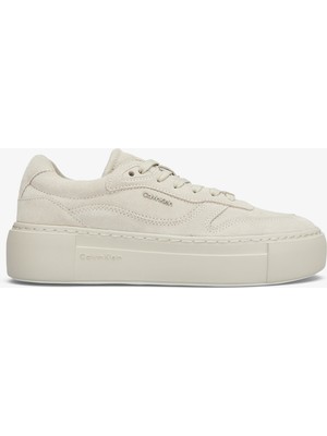 Calvin Klein Ff Cupsole Lace Up Kadın Bej Spor Ayakkabı
