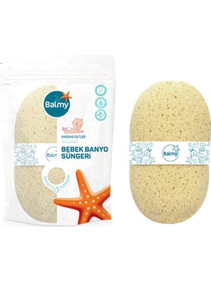 Balmy Bebek Banyo Süngeri Yüksek Emicilikte Doğal Selülozdan Üretilmiş Yumuşak Yapı
