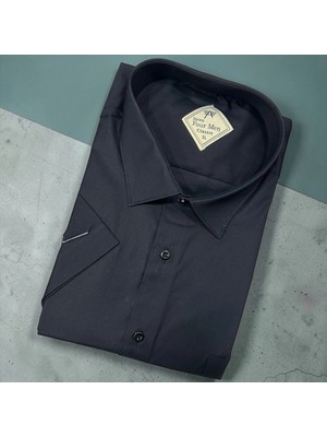 Eren Style Linen Keten Klasik %100 Cotton Kısa Kollu Terletmeyen Gömlek