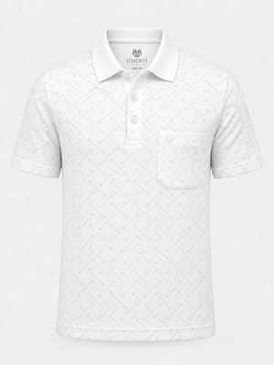 Simenti Polo Yaka Klasik Fit Kısa Kol Erkek Desenli Tişört 7650