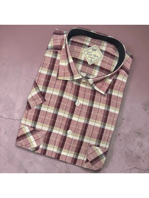 Eren Style Linen Keten Klasik %100 Cotton Kısa Kollu Terletmeyen Gömlek