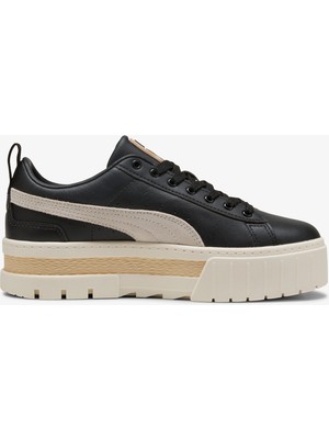 Puma Mayze Leather Kadın Siyah Spor Ayakkabı