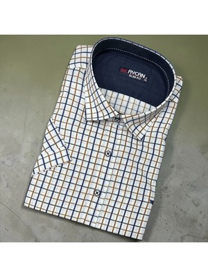 Eren Style Linen Keten Klasik %100 Cotton Kısa Kollu Terletmeyen Gömlek