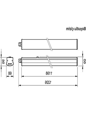 Aesco Philips WT066C 40W Etanj LED Bant Armatür IP65 Nötr Beyaz 4000K 120 cm ( Su Geçirmez)