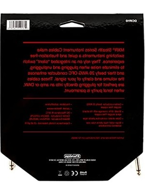 Aesco Jim Dunlop Stealth Serisi Enstrüman Kablosu, 10 Ft, 3.1m