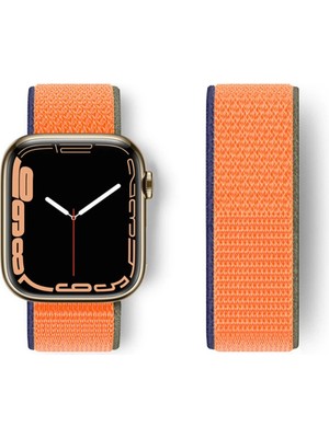 Newface Cosmotex New  Watch 42MM Hasırlı Cırtcırtlı Kordon - Turuncu