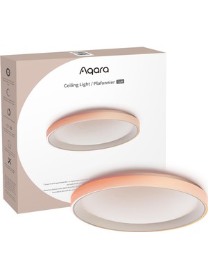 Aqara LED Tavan Lambası T1M, Zigbee 3.0 Hub Gerektirir, Degrade Efektli ve 16 Milyon Renkli Rgb+Ic, 40W 3450LM, 2700-6500K, Homekit, Alexa, Google, Matter Over Bridge'i Destekler
