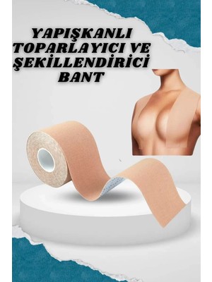 Nemere Ithalat Toparlayıcı Göğüs Bandı Şekillendirici Ten Rengine Uygun Esnek Hassas Ciltlere Uygun