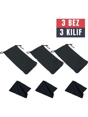 Die Grup Turk 3 Adet Gözlük Kılıfı + Bez Seti