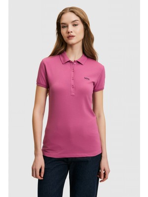 U.s. Polo Assn. Kadın Fuşya Tişört Basic 50323461-VR023