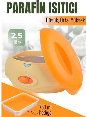 Die Grup Turk Parafin Ağda Isıtıcı 750 ml Parafin Seti El ve Ayak Cilt Bakımı Için