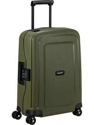 Samsonite S'cure - Spinner S, El Bagajı, S (55 Cm), 34 L, Yeşil (Zeytin)