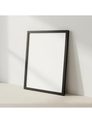 Aesco Fark Tanıtım Premium Masif Çam Çerçeve - 3mm Mdf Arkalık - 500 Mikron Kırılmaz Şeffaf Pvc Ön Koruma - Şık ve Dayanıklı Duvar Ahşap Çerçevesi (Siyah, 21CM x 30CM)