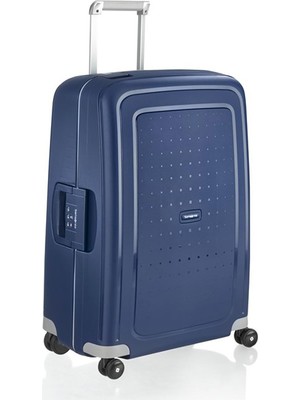 Samsonite S'cure - Spinner L Çanta, L 75 Cm, 102 L, Mavi (Koyu Mavi)
