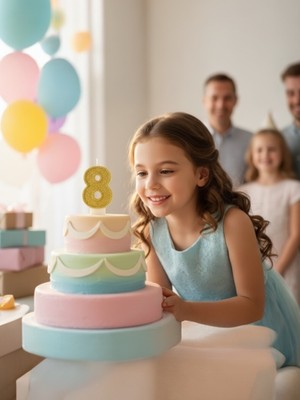 Sarı Simli Doğum Günü Pasta Mumu 8