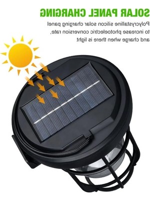 Aesco Solar Enerjili Hareket Sensörlü Işıldak Dış Mekan Işık Uygun Güneş Enerjili Aydınlatma Pinik Kamp Tatil Için Bahçe, Veranda, Havuz Kenarı Aydınlatması Su Geçirmez (CL-T88)          [enerji Sınıfı A]