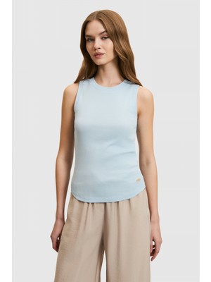 U.s. Polo Assn. Kadın Açık Mavi Tişört Basic 50321799-VR003
