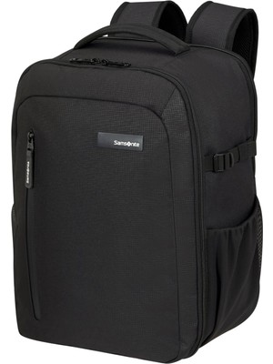 Samsonite Roader - Kabin Sırt Çantası 40X30X20 cm - Ryanair, Wizz Air & Vueling Için El Bagajı, Dizüstü Bilgisayar Bölmeli Koltuk Altı Çantası 15,6", 26 L, 0,70 Kg, Siyah (Koyu Siyah)