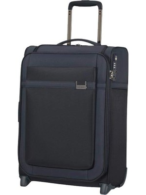 Samsonite Airea - Dik S Üst Cep Genişletilebilir El Bagajı, 55 Cm, 41/46 L, Mavi (Koyu Mavi)