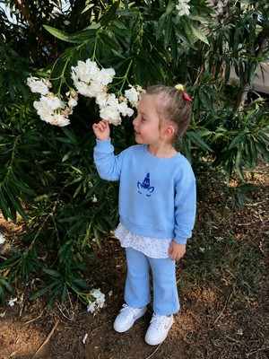 BeU Kids Kız Çocuk %100 Pamuk Unicorn Baskılı Alt Üst Takım