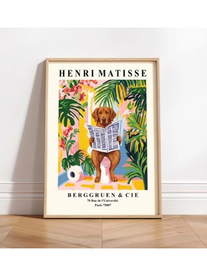 Ninastore Tuvaletteki Chesapeake Körfezi Retriever'ı: Matisse Banyo Baskısı