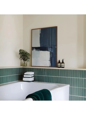 Ninastore Iskandinav Soyut Sanat Baskısı Minimalist Iskandinav Duvar Dekoru Soyut Giclée Sanat Posteri Mavi