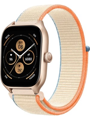 Newface Cosmotex New Watch 22MM Hasırlı Cırtcırtlı Kordon - Krem