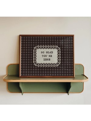 Ninastore "burada Olduğunuza Çok Sevindim" Sanat Baskısı, Vintage Giriş Duvar Sanatı - Misafir Odası