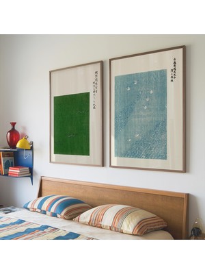 Ninastore 2'li Taguchi Tomoki Baskı Seti - Japon Poster Seti - Oryantal Dekorasyon - Japon Duvar Sanatı -