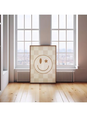 Ninastore Bej Renkli Çocuk Odası - Kahverengi Bebek Odası - Boho Oyun Odası Baskısı - Bohem Erkek Çocuk Odası