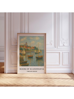 Ninastore Yelkenli Soyut Minimalist Baskı Soyut Sanat Iskandinav Nötr Soyut Duvar Sanatı Baskısı Nötr Duvar