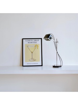 Ninastore Lemon Drop Martini Sanat Baskısı Klasik Kokteyl Sanatı Trendi Soyut Kokteyl Minimalist Baskı Zarif