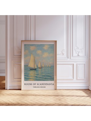Ninastore Soyut Yelkenli Minimalist Baskı Soyut Sanat Iskandinav Nötr Soyut Duvar Sanatı Baskısı Nötr Duvar
