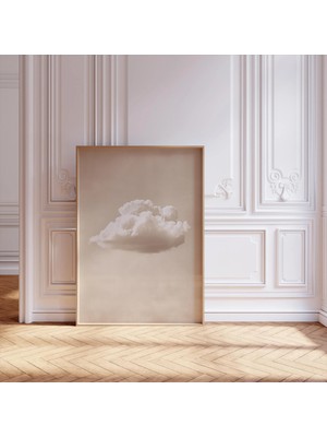 Ninastore Minimalist Poster Bulut Duvar Sanatı Baskısı Minimalist Soyut Baskı Iskandinav Nötr Bulut Sanatı