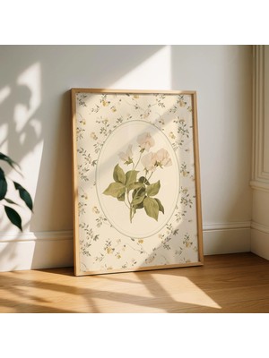Ninastore Nancy Meyers Duvar Sanatı Baskısı – Vintage Botanik Çiçek Posteri – Kır Evi Tarzı Dekorasyon –