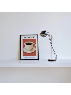 Ninastore Americano Baskılı Kahve Dekoratif Duvar Sanatı Iskandinav Soyut Sanat Kahve Duvar Sanatı Minimalist