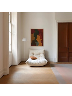 Ninastore Iskandinav Soyut Poster Geometrik Duvar Sanatı Modern Toprak Tonları Dekor Minimalist Şekiller