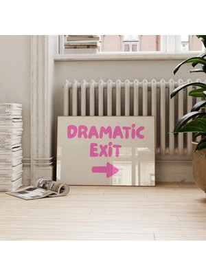 Ninastore Dramatik Çıkış Baskısı - Komik Koridor Posteri - Retro Duvar Sanatı - Baskı